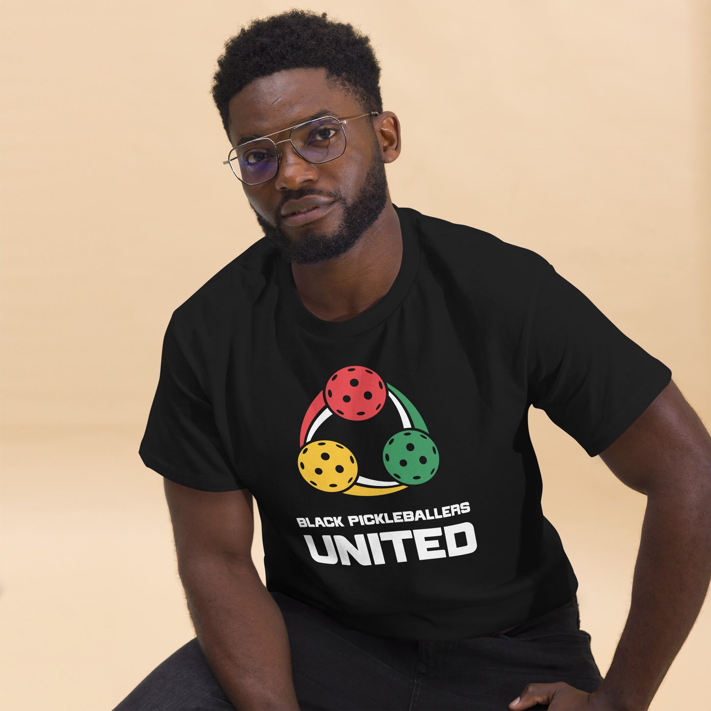 Black Pickleballers United Unisex classic tee