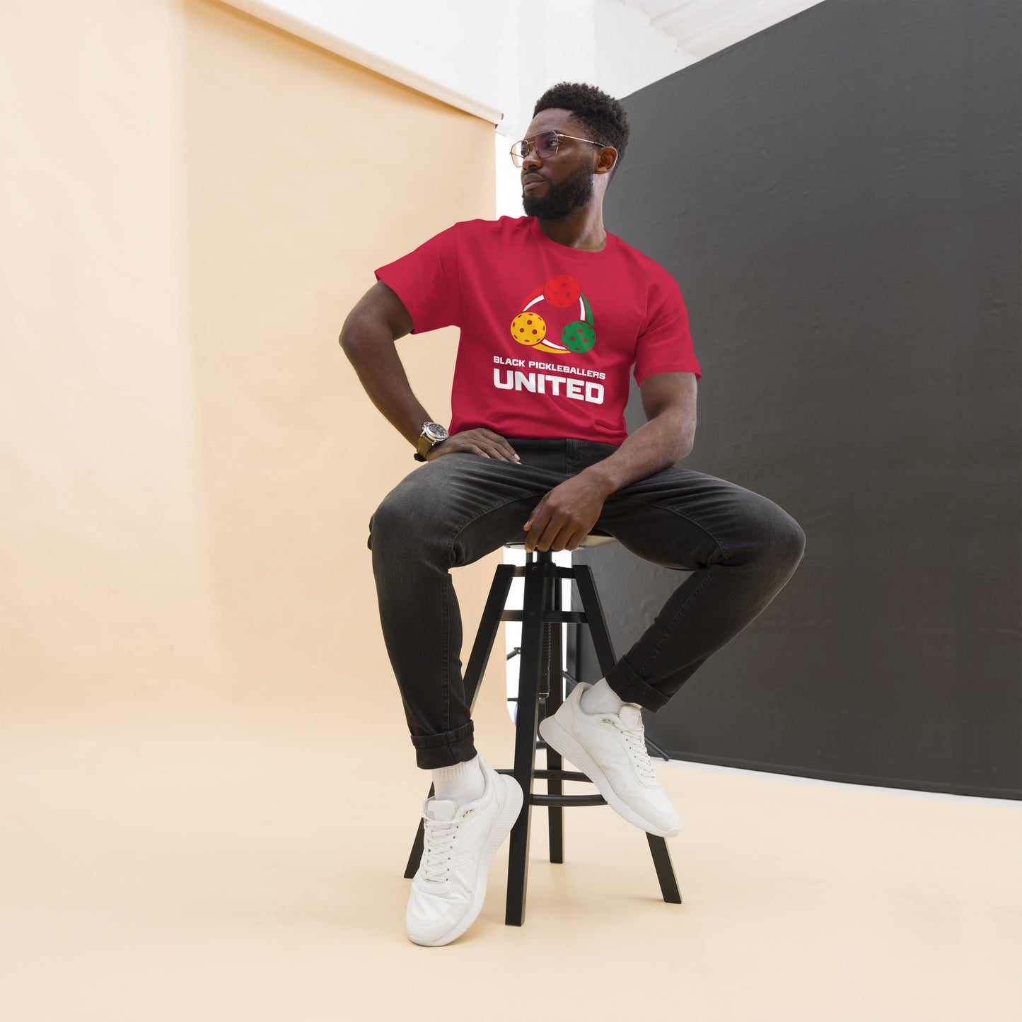Black Pickleballers United Unisex classic tee