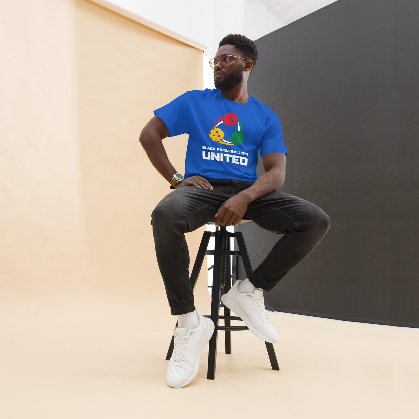 Black Pickleballers United Unisex classic tee