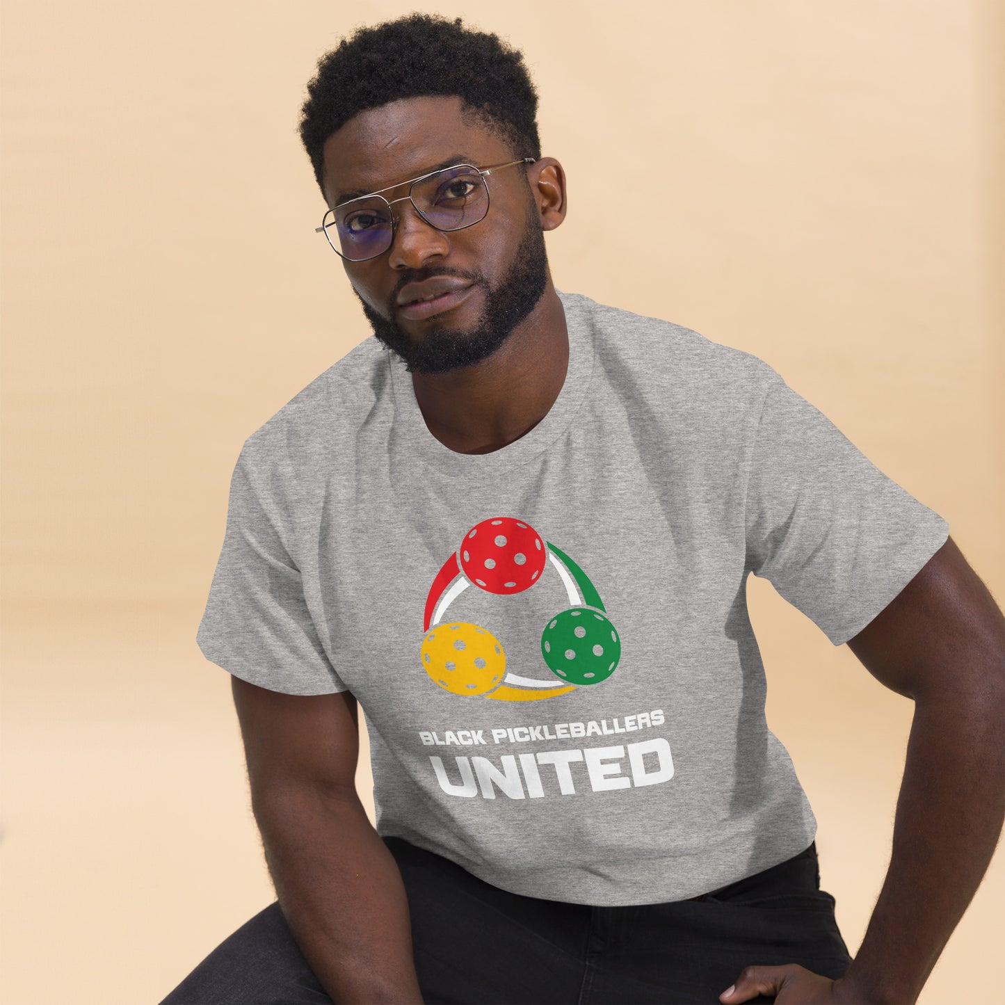 Black Pickleballers United Unisex classic tee