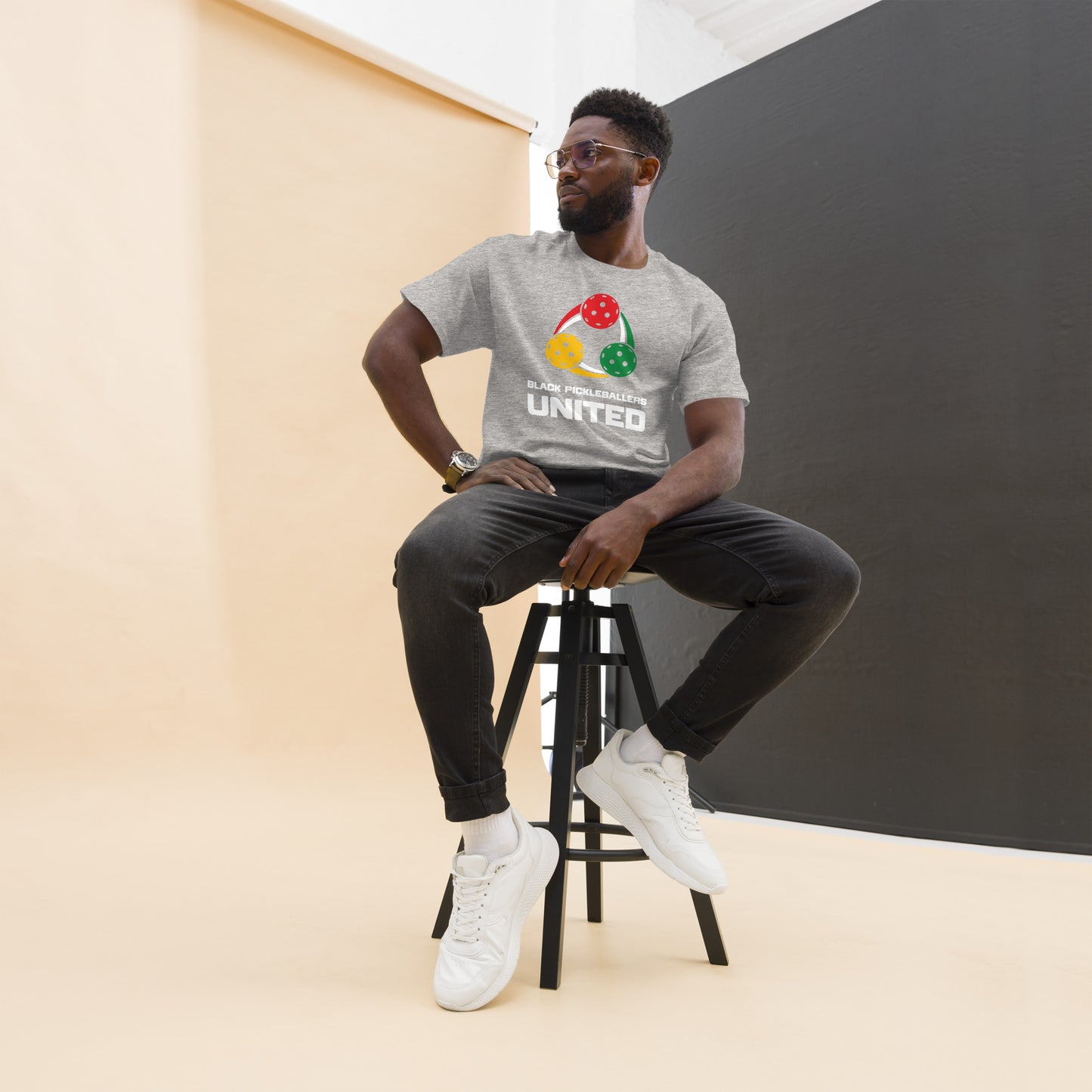 Black Pickleballers United Unisex classic tee